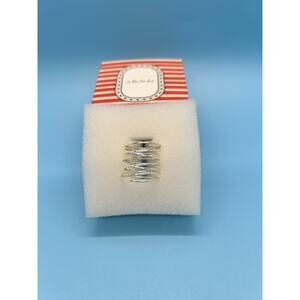 STELLA & DOT “Gwen” Wrap Ring Silver Plated Size 5- Brand New